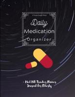 2 Years Large Print Medication Organizer - Daily Med Pill Tracker Planner Journal For Elderly