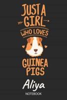 Just A Girl Who Loves Guinea Pigs - Aliya - Notebook