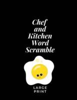 Chef and Kitchen Word Scramble