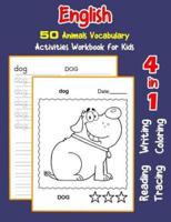 English 50 Animals Vocabulary Activities Workbook for Kids