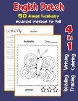 English Dutch 50 Animals Vocabulary Activities Workbook for Kids