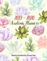 2019 - 2020 Weekly and Monthly Academic Planners