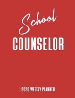 School Counselor 2020 Weekly Planner