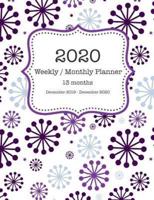 2020 Weekly / Monthly Planner 13 Months - December 2019 - December 2020