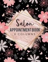 Salon Appointment Book 4 Columns