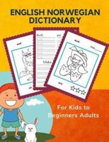 English Norwegian Dictionary for Kids to Beginners Adults