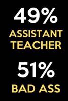 49 Percent Assistant Teacher 51 Percent Bad Ass