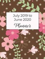 July 2019 to June 2020 Planner