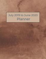 July 2019 to June 2020 Planner