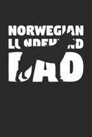 Norwegian Lundehund Notebook 'Norwegian Lundehund Dad' - Gift for Dog Lovers - Norwegian Lundehund Journal