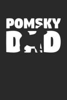 Pomsky Notebook 'Pomsky Dad' - Gift for Dog Lovers - Pomsky Journal