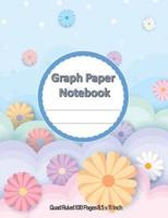 Graph Paper Notebook Quad Ruled 100 Pages 8.5 X 11 Inch