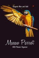 Gorgeous Blue and Gold Macaw Parrot 2020 Planner Organizer