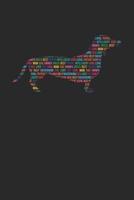 Dachshund Notebook 'Word Cloud' - Gift for Dachshund Lovers - Dachshund Journal