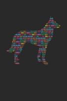 Belgian Malinois Notebook 'Word Cloud' - Gift for Belgian Malinois Lovers - Belgian Malinois Journal