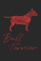 Floral Bull Terrier Notebook - Gift for Bull Terrier Lovers - Bull Terrier Journal