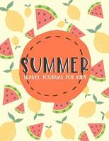Summer Travel Journal for Kids