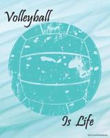 Volleyball Is Life Dot-Lined Notebook