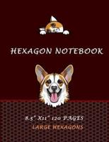 Hexagon Notebook 8.5 X 11 120 Pages Large Hexagons
