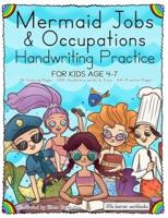 Mermaid Jobs & Occupations - Handwriting Practice for Kids Age 4-7
