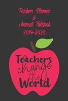 Teachers Planner & Journal Notebook 2019-2020