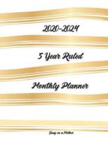 2020-2024 Busy as a Mother 5-Year Ruled Monthly Planner