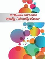18 Months 2019-2020 Weekly / Monthly Planner