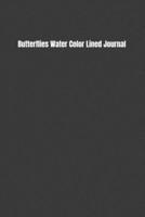 Butterflies Water Color Lined Journal