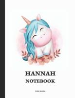 Hannah Wide Ruled Notebook