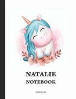 Natalie Wide Ruled Notebook