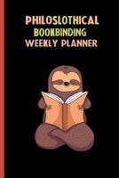 Philoslothical Bookbinding Weekly Planner