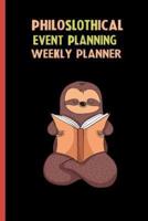Philoslothical Event Planning Weekly Planner