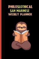 Philoslothical San Marinese Weekly Planner