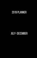 2019 Planner July - December