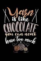 Yarn Is Like Chocolate You Can Never Have Too Much