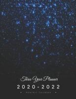 Three Year Planner Monthly Calendar 2020-2022