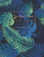 Three Year Planner Monthly Calendar 2020-2022