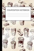 Coffee Themed Composition Notebook