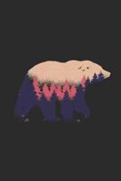Bear With Forest Silhouette