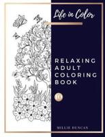 RELAXING ADULT COLORING BOOK (Book 10)