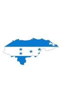 Flag of Honduras Overlaid on the Honduran Map Journal