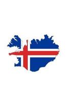 Flag of Iceland Overlaid on the Icelandic Map Journal