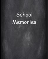 School Memories Chalkboard Design School Composition Book