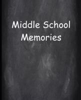 Middle School Memories Chalkboard Design School Composition Book