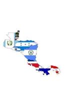 Flags of Central America Overlaid on the Central American Map Journal