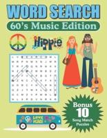 Word Search 60's Music Edition: Large Print Word Find Puzzles