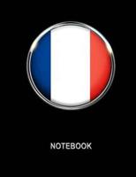Notebook. France Flag Cover. Composition Notebook. College Ruled. 8.5 X 11. 120 Pages.