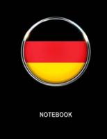Notebook. Germany Flag Cover. Composition Notebook. College Ruled. 8.5 X 11. 120 Pages.