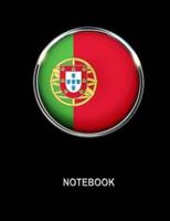 Notebook. Portugal Flag Cover. Composition Notebook. College Ruled. 8.5 X 11. 120 Pages.
