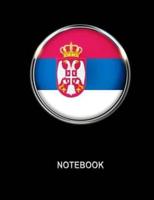 Notebook. Serbia Flag Cover. Composition Notebook. College Ruled. 8.5 X 11. 120 Pages.